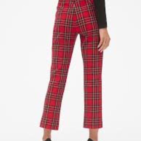Plaid High Rise Crop Kick Pants - Picture 6 of 8